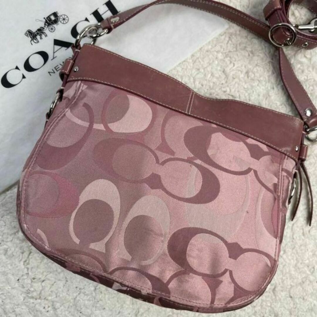 COACH(コーチ)の✨美品✨ COACH コーチ　トートバッグ　2way ポピー　シグネチャー レディースのバッグ(トートバッグ)の商品写真