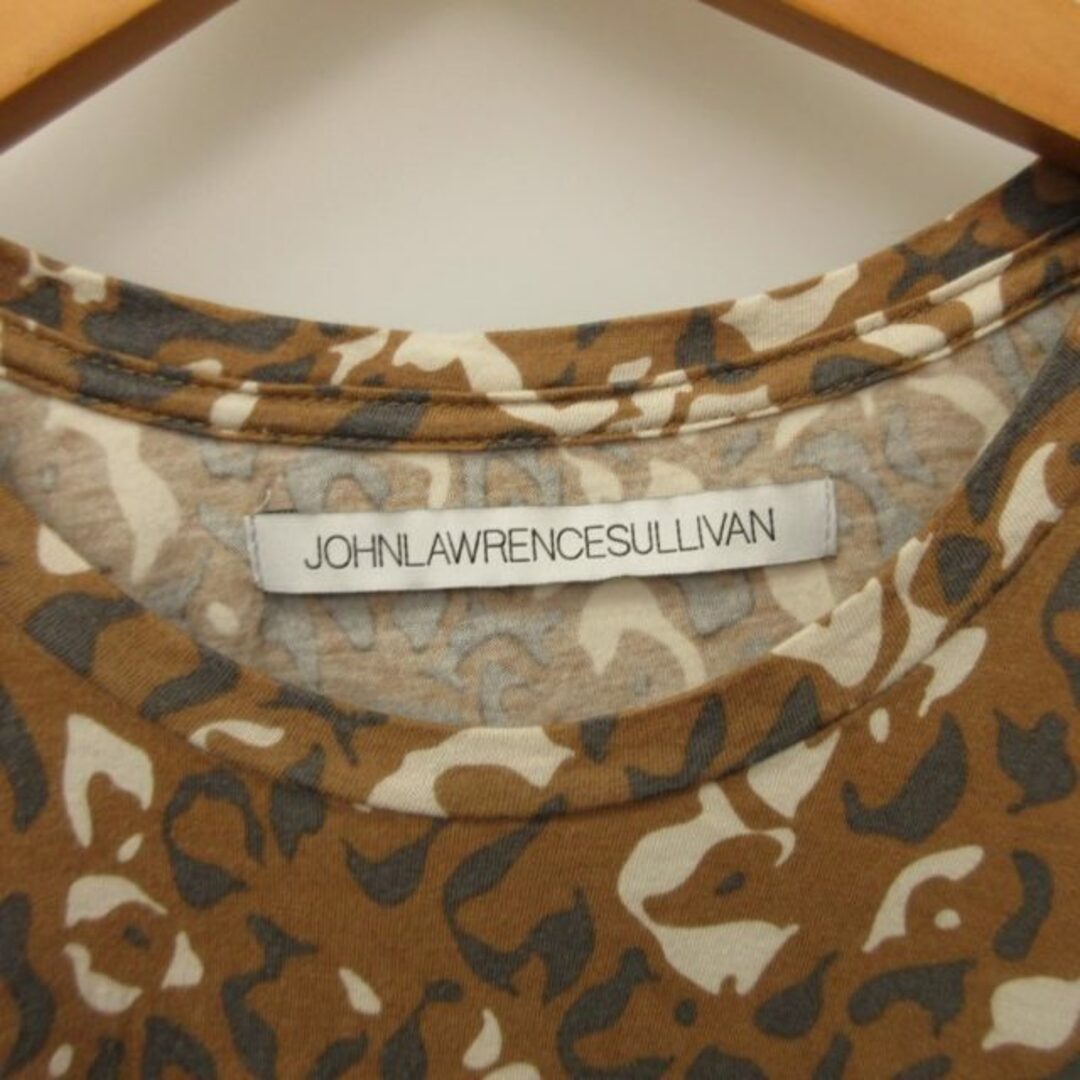 JOHN LAWRENCE SULLIVAN(ジョンローレンスサリバン)のジョンローレンスサリバン 総柄Tシャツ カットソー 半袖 茶 S STK メンズのトップス(Tシャツ/カットソー(半袖/袖なし))の商品写真