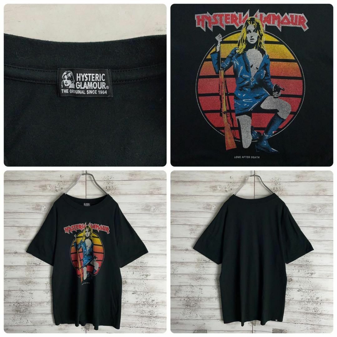 HYSTERIC GLAMOUR(ヒステリックグラマー)の8995【希少デザイン】ヒステリックグラマー☆ビッグロゴ定番カラーtシャツ　美品 メンズのトップス(Tシャツ/カットソー(半袖/袖なし))の商品写真