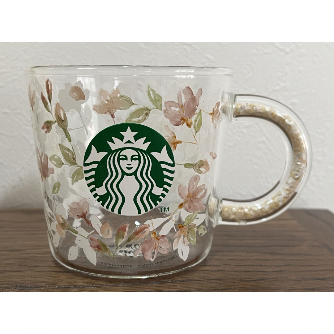 Starbucks(スターバックス)のスターバックス　桜　グラスマグカップ　耐熱マグカップ　マグカップ　2024 キッズ/ベビー/マタニティの授乳/お食事用品(マグカップ)の商品写真