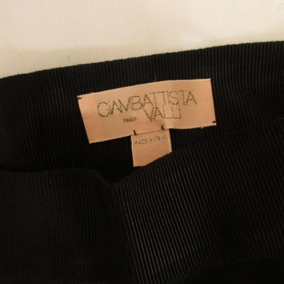 Giambattista Valli(ジャンバティスタヴァリ)のジャンバティスタヴァリ タイトスカート リネン混 黒 S STK レディースのスカート(ひざ丈スカート)の商品写真
