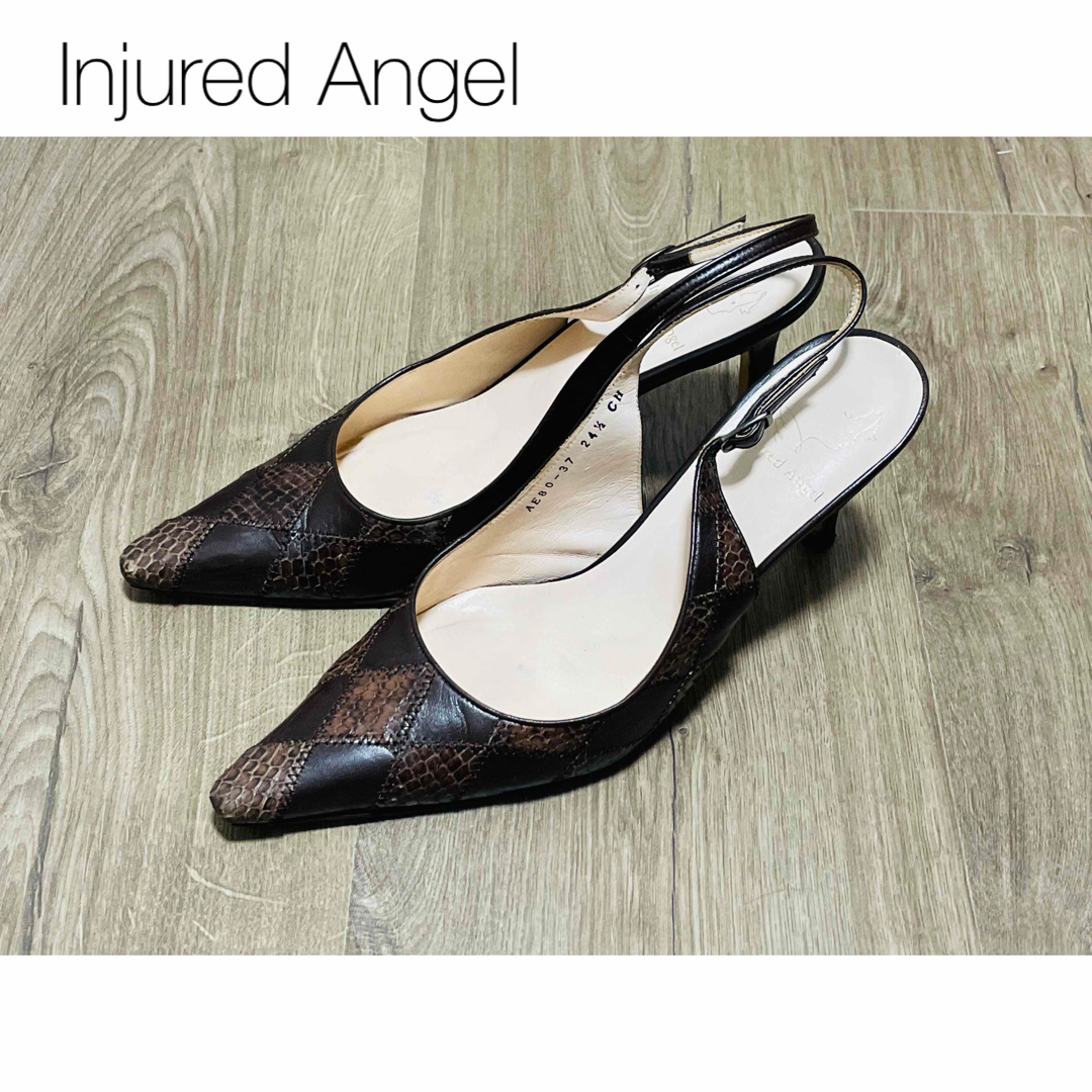 Injured Angel🪽 ブラウン バックバンド パンプス #ドレッシー レディースの靴/シューズ(ハイヒール/パンプス)の商品写真