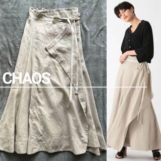 カオス(CHAOS)の【人気】Chaos カオス リネンカシュクールロングスカート(ロングスカート)