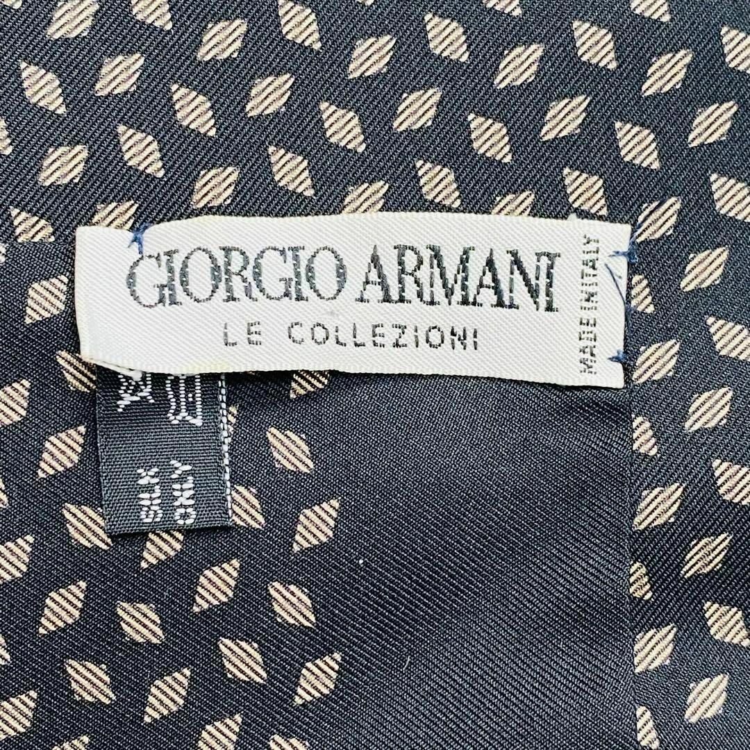 Giorgio Armani(ジョルジオアルマーニ)の美品 ★GIORGIO ARMANI★ ロングスカーフ ひし形 シルク ブラック レディースのファッション小物(バンダナ/スカーフ)の商品写真