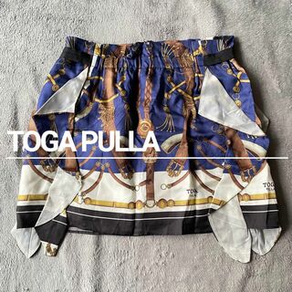 トーガプルラ(TOGA PULLA)の【美品】TOGA PULLA トーガ スカーフ柄 ミニスカート(ミニスカート)