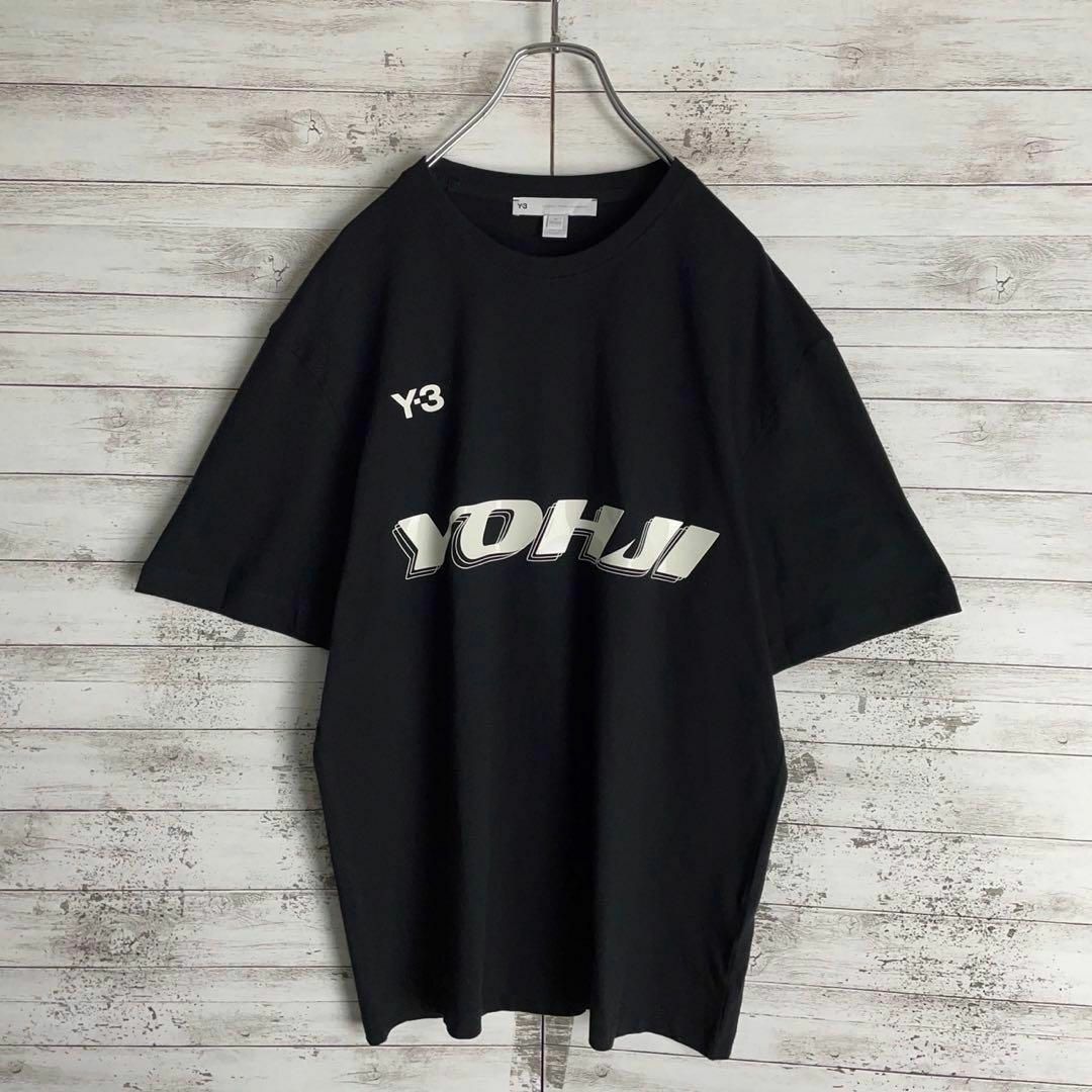 Y-3(ワイスリー)の8998【即完売モデル】Y-3☆ビッグロゴ人気デザインtシャツ　美品 メンズのトップス(Tシャツ/カットソー(半袖/袖なし))の商品写真