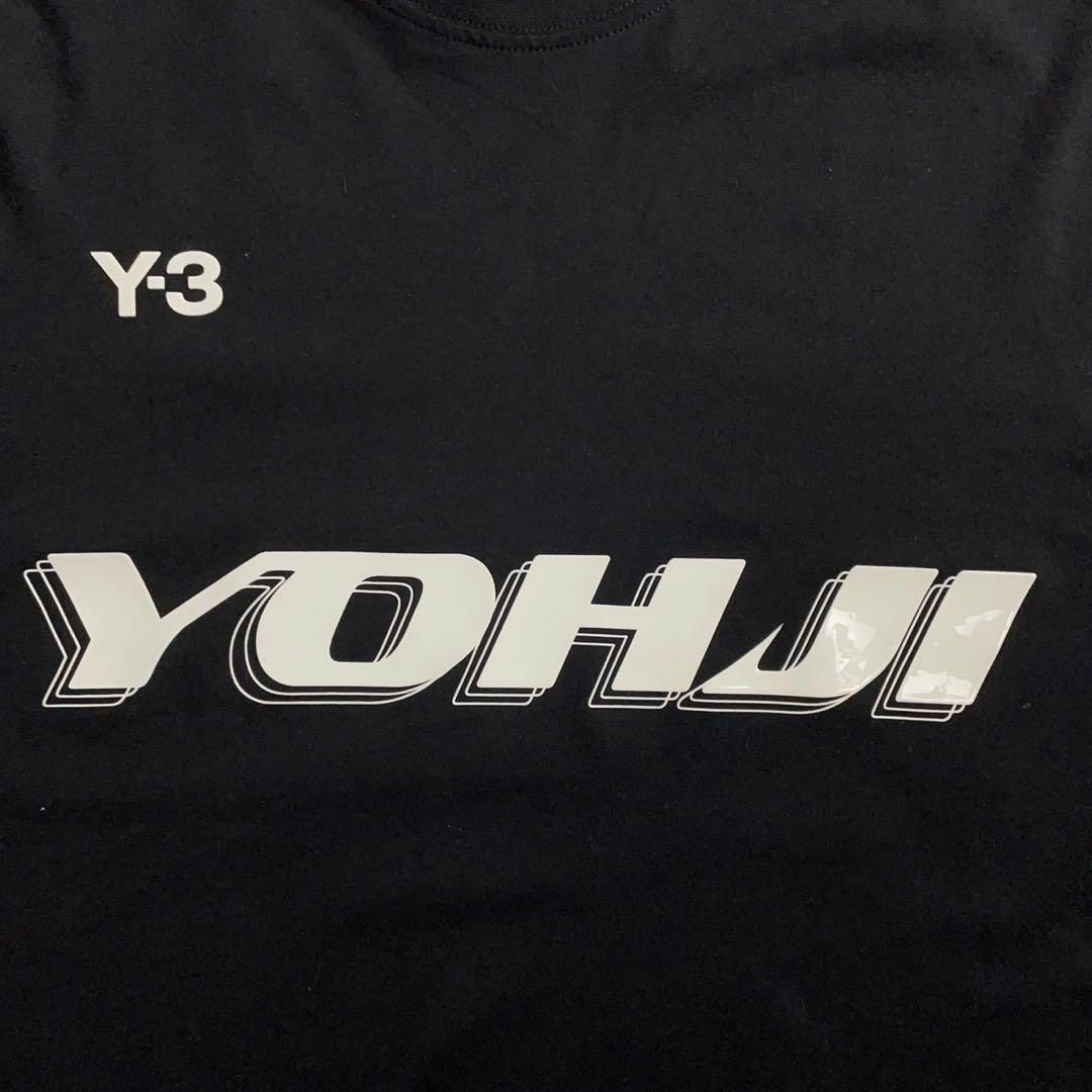 Y-3(ワイスリー)の8998【即完売モデル】Y-3☆ビッグロゴ人気デザインtシャツ　美品 メンズのトップス(Tシャツ/カットソー(半袖/袖なし))の商品写真