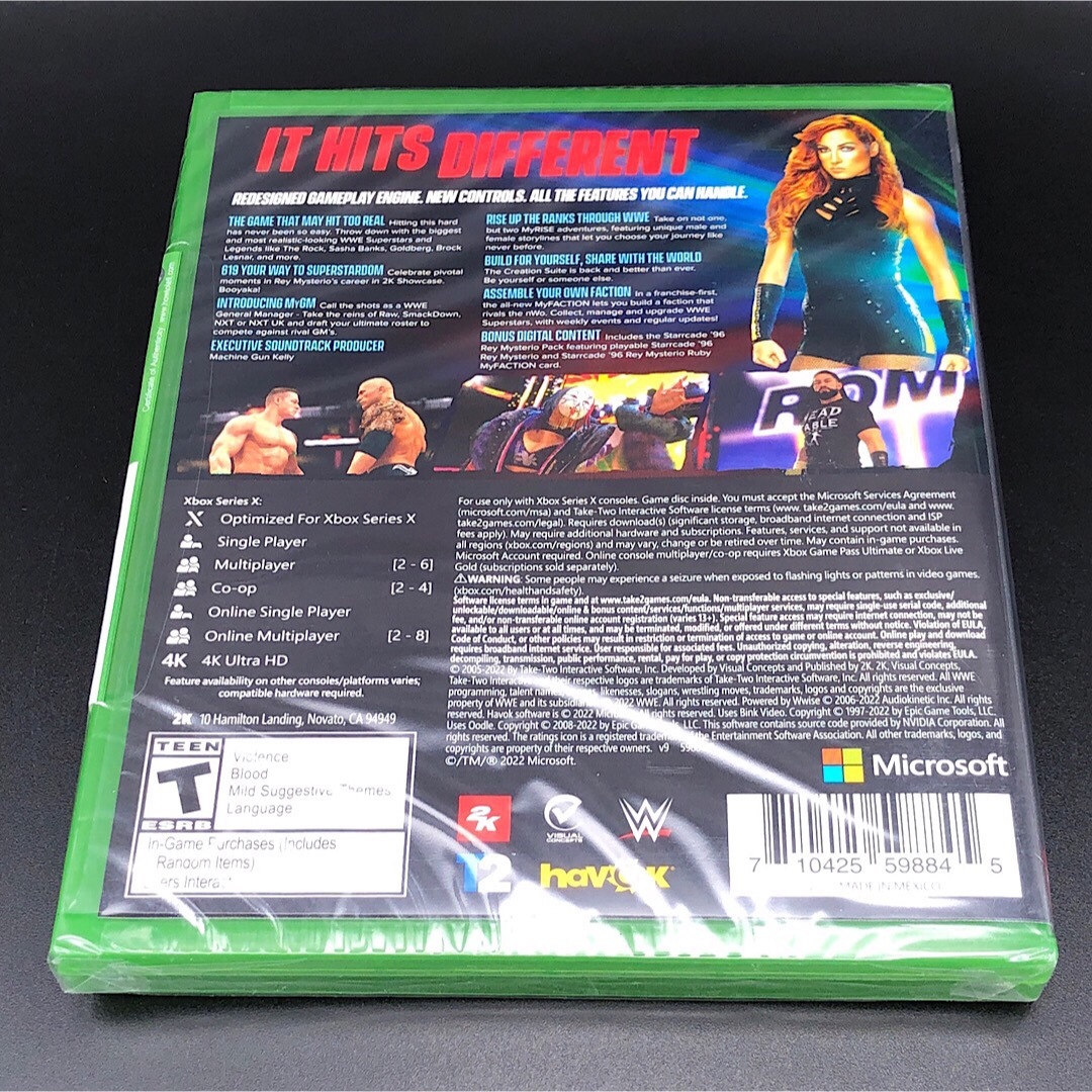 Xbox(エックスボックス)のWWE 2K22 北米版 Xbox Series X エンタメ/ホビーのゲームソフト/ゲーム機本体(家庭用ゲームソフト)の商品写真