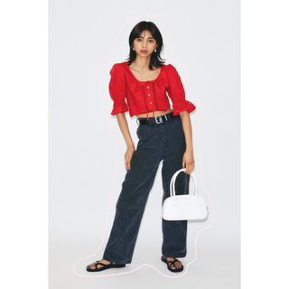 マウジー(moussy)のCROPPED ブラウス　マウジー(シャツ/ブラウス(長袖/七分))