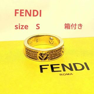 フェンディ(FENDI)のFENDI　フェンディ　指輪　エフ　イズ　フェンディリング　ゴールド　サイズS(リング(指輪))