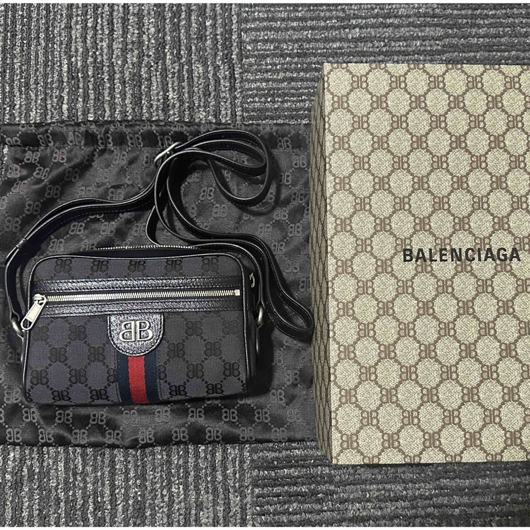 Gucci(グッチ)のGUCCI x BALENCIAGA  Camera Bag"Black" メンズのバッグ(ショルダーバッグ)の商品写真