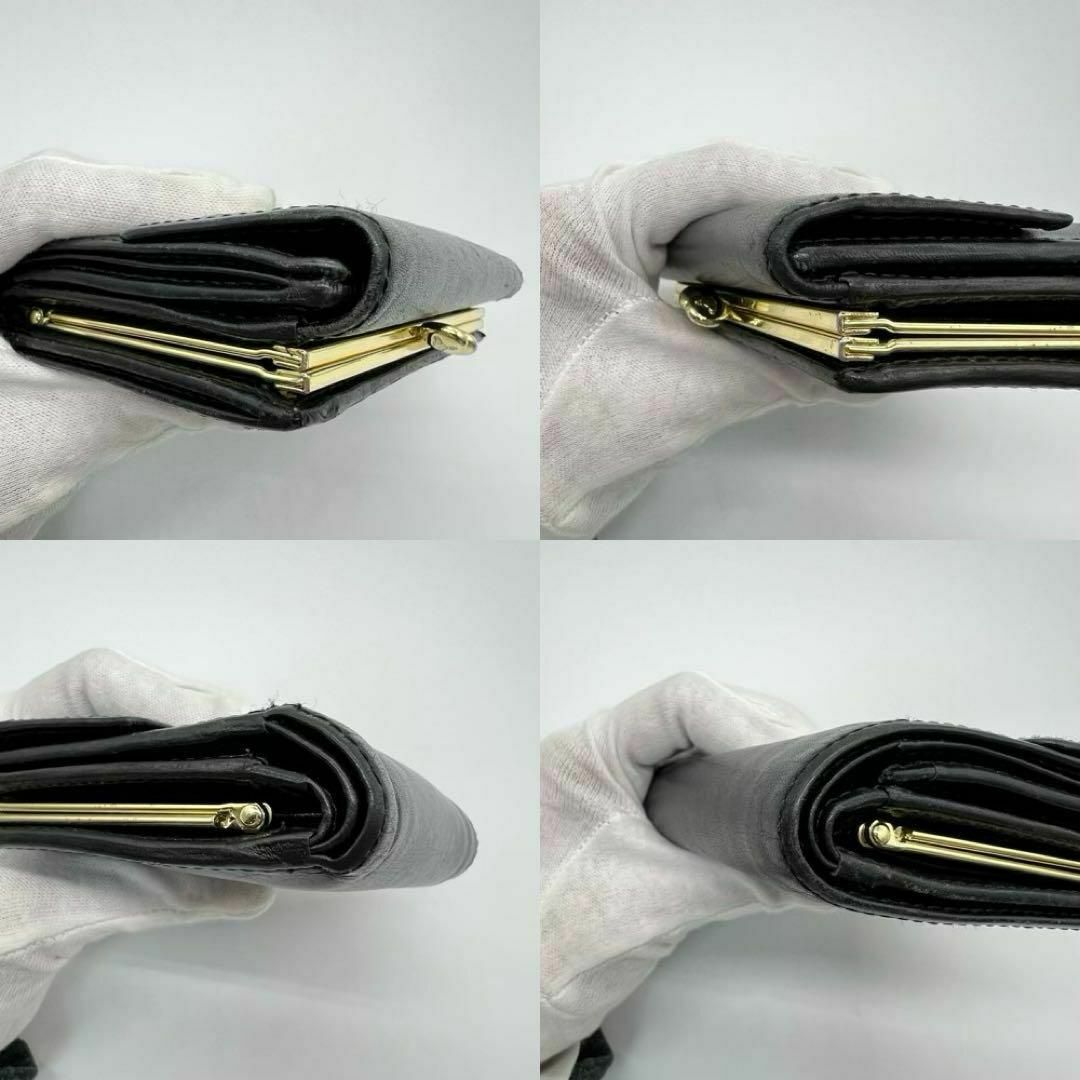 Vivienne Westwood(ヴィヴィアンウエストウッド)の✨️美品✨VivienneWestwood 三つ折財布 がま口財布 ブラック レディースのファッション小物(財布)の商品写真
