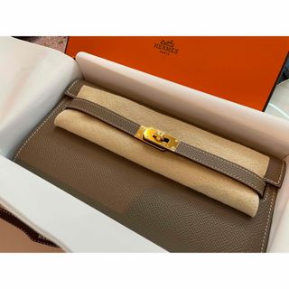 エルメス(Hermes)のエルメス　ケリートゥーゴー　エトゥープ　ゴールド金具　新品未使用(財布)