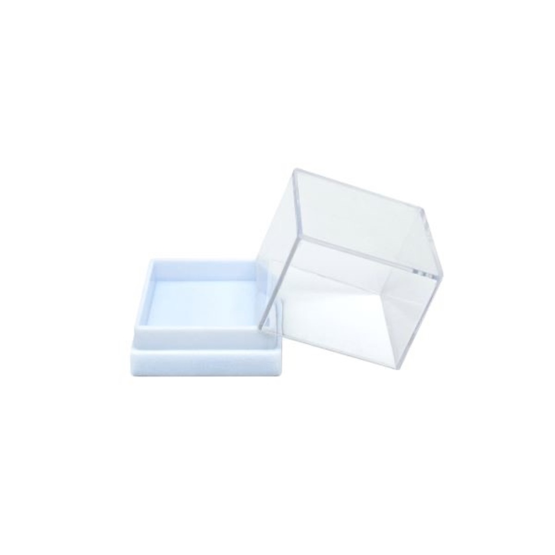 ミニキューブ透明ケース　3個セット 選べる2カラー インテリア/住まい/日用品のインテリア小物(小物入れ)の商品写真