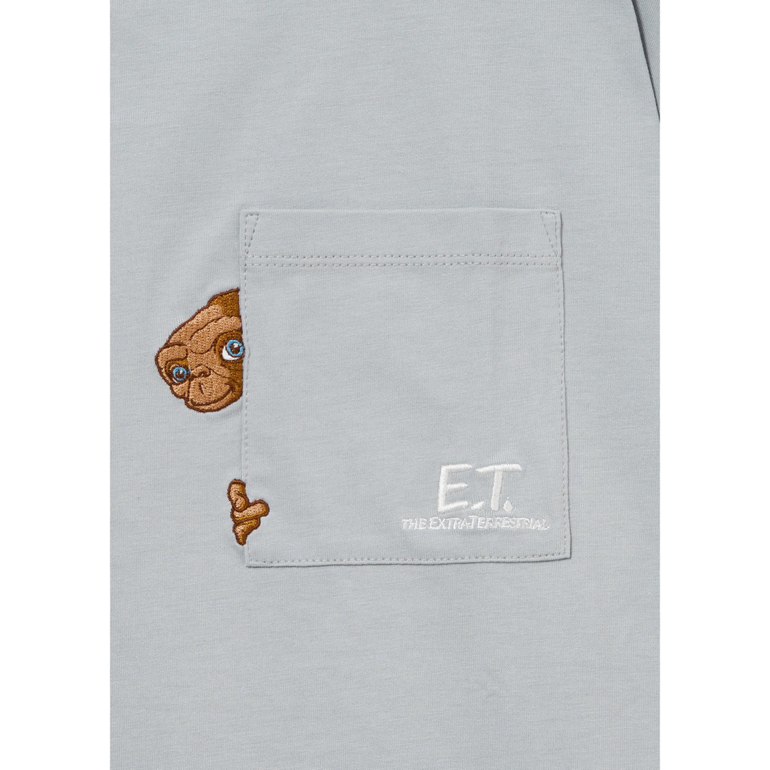 Design Tshirts Store graniph(グラニフ)のグラニフ　E.T. のぞく　レイヤードTシャツ　Sサイズ　ET メンズのトップス(Tシャツ/カットソー(半袖/袖なし))の商品写真