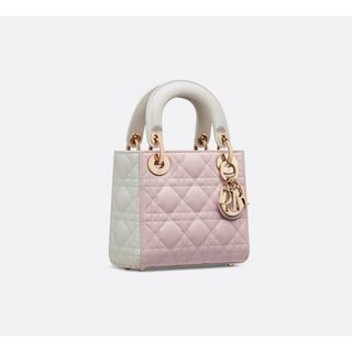 クリスチャンディオール(Christian Dior)の新作 新品 LADY DIOR ミニバッグ ラテカラー パウダーピンク(ショルダーバッグ)