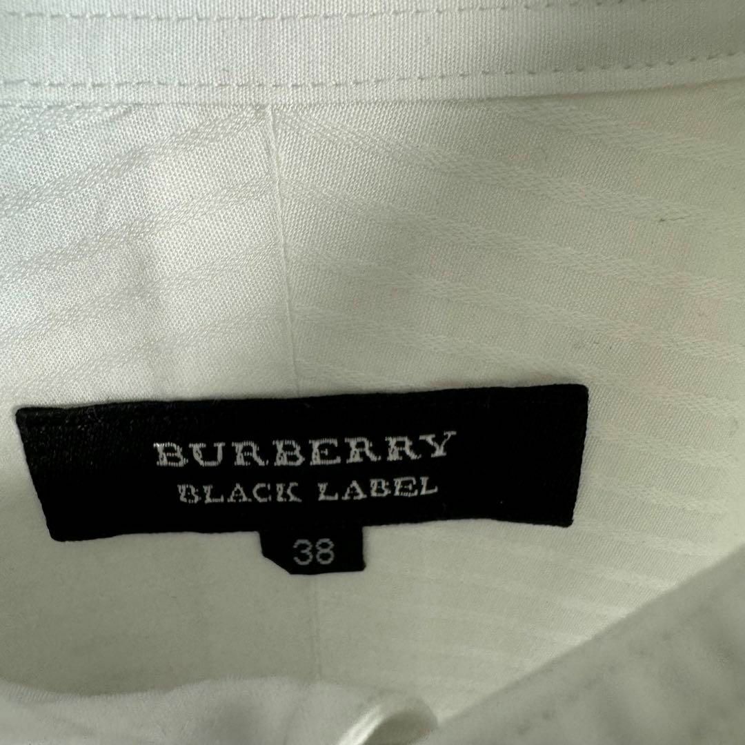 BURBERRY BLACK LABEL(バーバリーブラックレーベル)の【希少デザイン】　バーバリーブラックレーベル　長袖シャツ　ホース刺繍　ストライプ メンズのトップス(Tシャツ/カットソー(七分/長袖))の商品写真