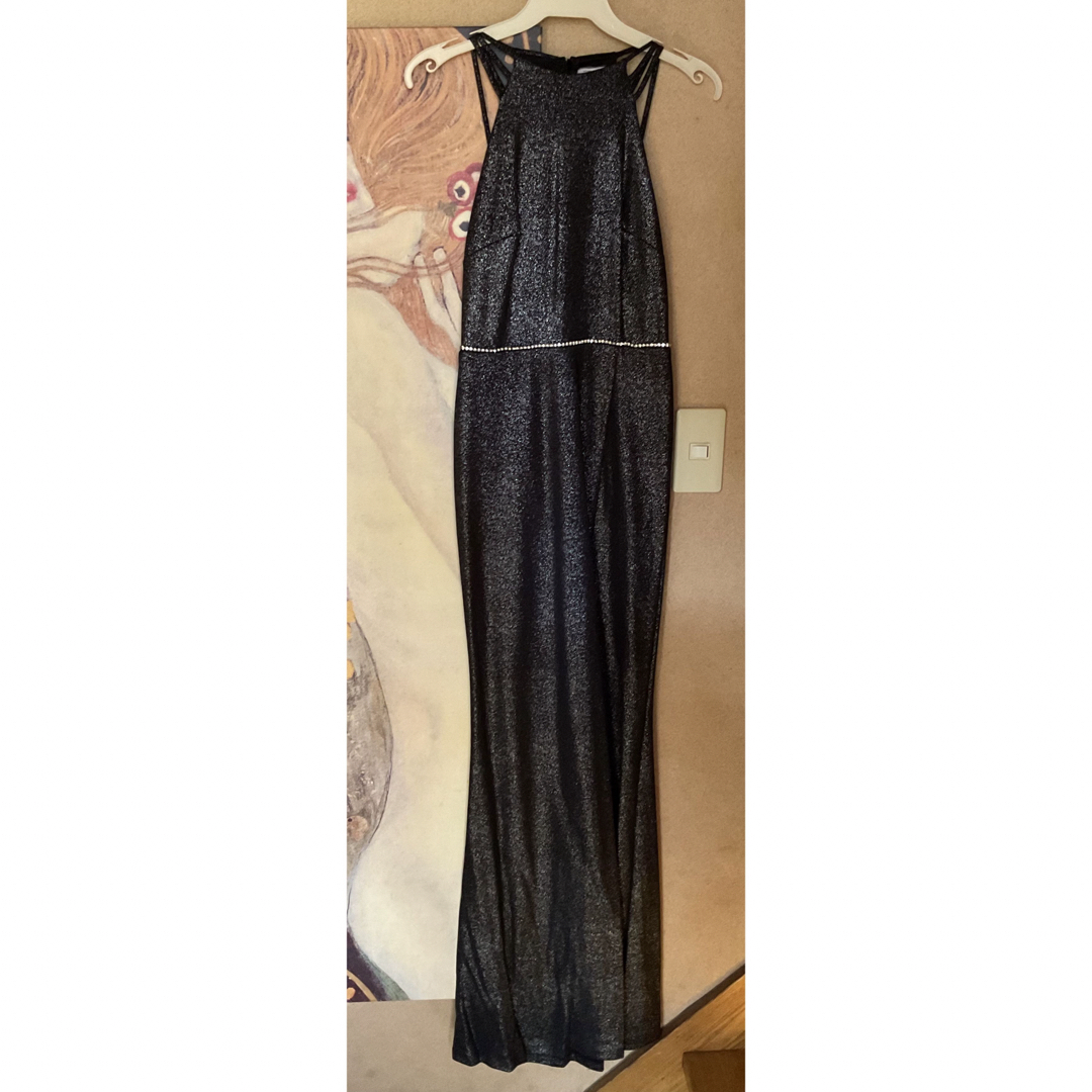 TADASHI SHOJI(タダシショウジ)の新品 USAロングドレス QS BLACK M レディースのフォーマル/ドレス(ロングドレス)の商品写真