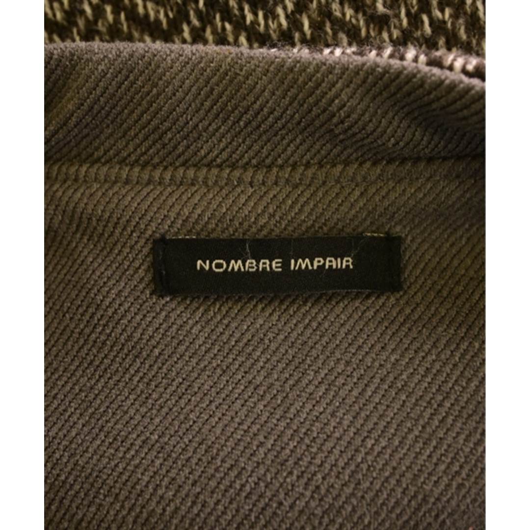 nombre impair(ノンブルアンベール)のNOMBRE IMPAIR コート（その他） F 茶系x白系(ヘリンボーン) 【古着】【中古】 レディースのジャケット/アウター(その他)の商品写真
