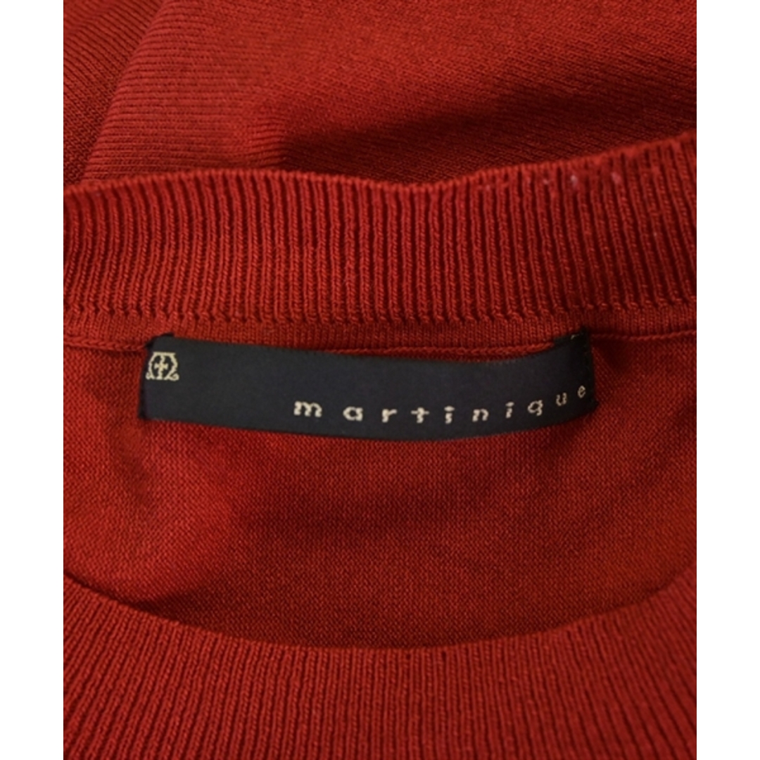 martinique(マルティニーク)のmartinique マルティニーク ニット・セーター -(XS位) 赤 【古着】【中古】 レディースのトップス(ニット/セーター)の商品写真