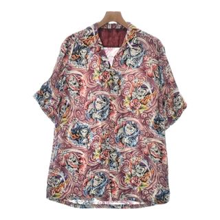 ヒステリックグラマー(HYSTERIC GLAMOUR)のHYSTERIC GLAMOUR カジュアルシャツ F 赤紫x青x黒等(総柄) 【古着】【中古】(シャツ)