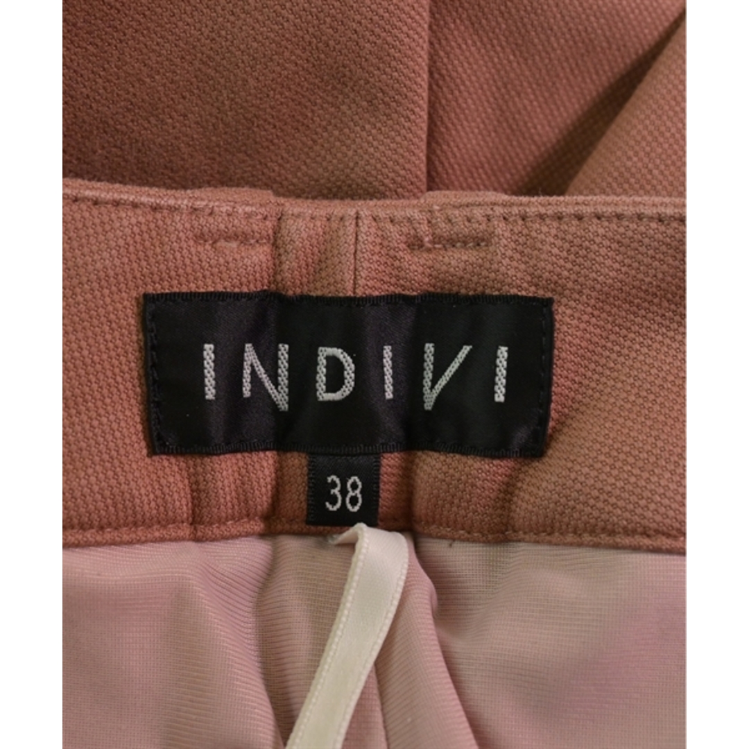 INDIVI(インディヴィ)のINDIVI インディヴィ スラックス 38(M位) ピンク 【古着】【中古】 レディースのパンツ(その他)の商品写真