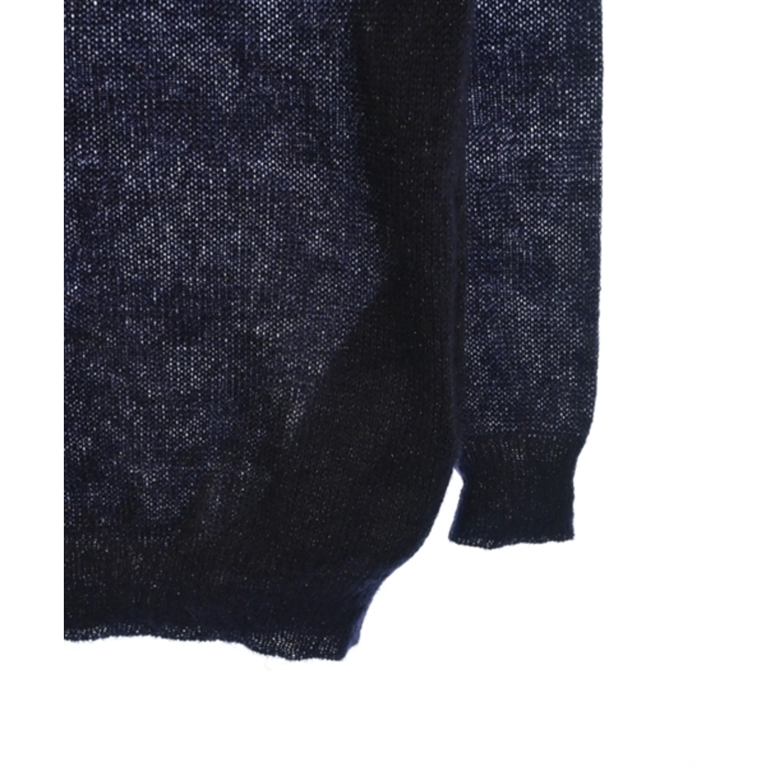 Drawer(ドゥロワー)のDrawer ドロワー ニット・セーター 2(M位) 紺xゴールド(ラメ) 【古着】【中古】 レディースのトップス(ニット/セーター)の商品写真