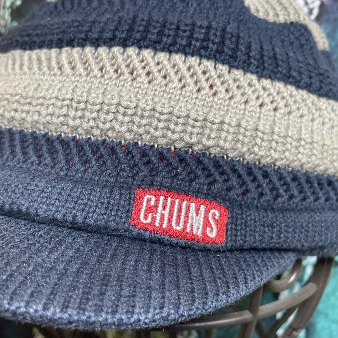 CHUMS(チャムス)のCHUMS チャムス ツバ付ニットキャップ メンズの帽子(ニット帽/ビーニー)の商品写真