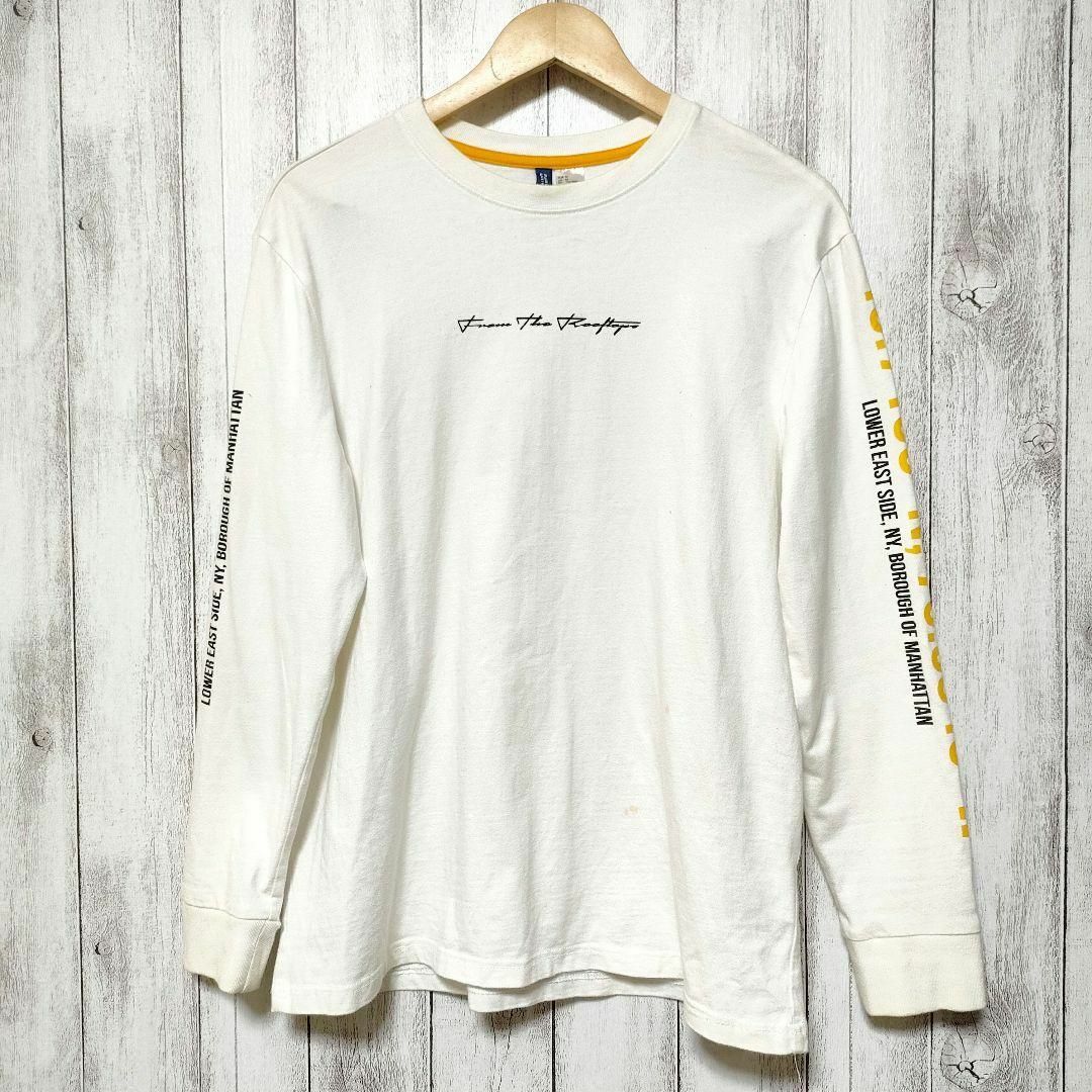 H&M(エイチアンドエム)のエイチアンドエム　サイズM(170/100A)　長袖カットソー メンズのトップス(Tシャツ/カットソー(七分/長袖))の商品写真