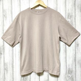 ユニクロ(UNIQLO)のUNIQLO ユニクロ (L)　エアリズムコットンオーバーサイズTシャツ　5分袖(Tシャツ/カットソー(半袖/袖なし))