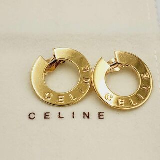 celine - 美品★CELINE★ イヤリング サークル Cモチーフ ロゴ ABG1 ゴールド