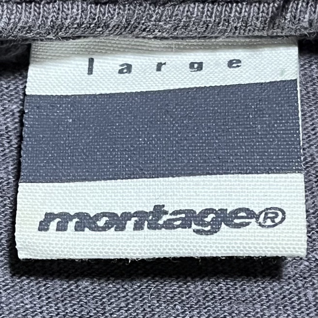 montage(モンタージュ)のMONTAGE モンタージュ メンズ 半袖 Tシャツ グレー Lサイズ ロゴ メンズのトップス(Tシャツ/カットソー(半袖/袖なし))の商品写真
