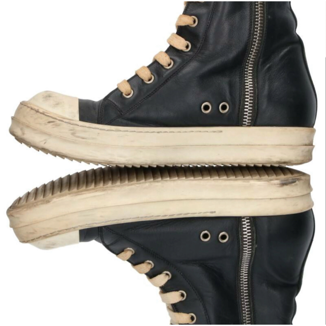 Rick Owens(リックオウエンス)のリックオウエンス Rick Owens 39 RAMONES ラモーンズレザー メンズの靴/シューズ(スニーカー)の商品写真