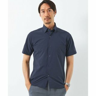 ユナイテッドアローズグリーンレーベルリラクシング(UNITED ARROWS green label relaxing)の【NAVY】ラッカンサッカーストライプ スタンダード ドレスシャツ -ストレッチ・イージーアイロン・吸水速乾-(その他)