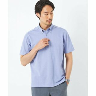 ユナイテッドアローズグリーンレーベルリラクシング(UNITED ARROWS green label relaxing)の【LT.BLUE】DUADRY CLEAN バーズアイ ボタンダウン ポロシャツ -吸水速乾・抗菌-(その他)