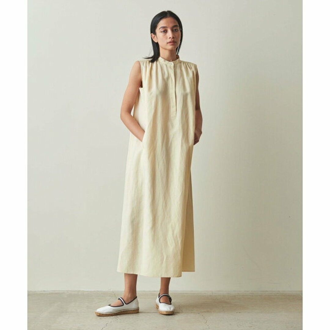 steven alan(スティーブンアラン)の【CREAM】【M】<Steven Alan>NO SLEEVE LONG DRESS/ワンピース レディースのワンピース(ロングワンピース/マキシワンピース)の商品写真