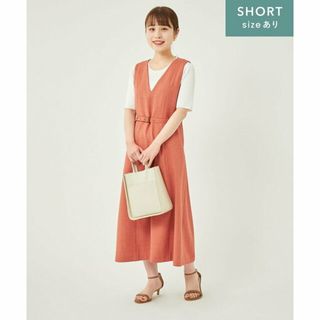 ユナイテッドアローズグリーンレーベルリラクシング(UNITED ARROWS green label relaxing)の【ORANGE】[size SHORTあり]ツィーディー フレア ワンピース -ウォッシャブル・防シワ・吸水速乾-(その他)