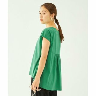 ユナイテッドアローズグリーンレーベルリラクシング(UNITED ARROWS green label relaxing)の【KELLY】バックペプラム フレンチスリーブ プルオーバー カットソー(カットソー(長袖/七分))