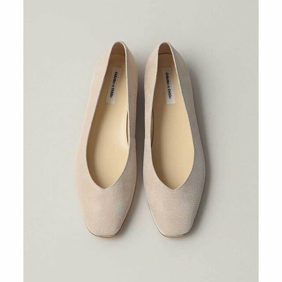 Odette e Odile(オデットエオディール)の【BEIGE】ソフトVカット フラット15↓↑ レディースの靴/シューズ(ハイヒール/パンプス)の商品写真