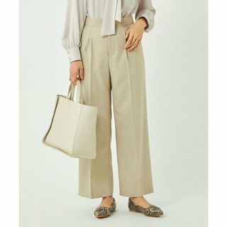 ユナイテッドアローズグリーンレーベルリラクシング(UNITED ARROWS green label relaxing)の【BEIGE】スラブツイル ワイド ストレート パンツ -防シワ-(その他)