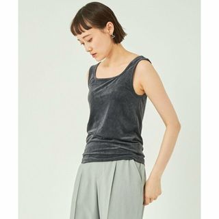 ユナイテッドアローズグリーンレーベルリラクシング(UNITED ARROWS green label relaxing)の【DK.GRAY】トリアセ ベロア タンクトップ(タンクトップ)