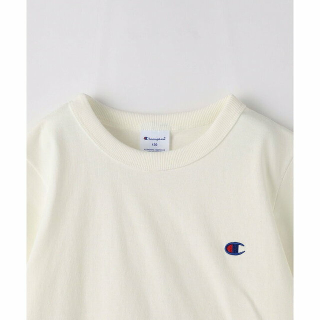 UNITED ARROWS green label relaxing(ユナイテッドアローズグリーンレーベルリラクシング)の【OFF WHITE】<Champion>TJ ショートスリーブ Tシャツ 100cm-130cm キッズ/ベビー/マタニティのキッズ服女の子用(90cm~)(Tシャツ/カットソー)の商品写真