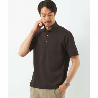 ユナイテッドアローズグリーンレーベルリラクシング(UNITED ARROWS green label relaxing)の【DK.BROWN】DUADRY CLEAN バーズアイ カッタウェイ ポロシャツ -吸水速乾・抗菌-(その他)