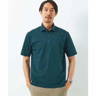 ユナイテッドアローズグリーンレーベルリラクシング(UNITED ARROWS green label relaxing)の【DK.GREEN】DUADRY CLEAN バーズアイ カッタウェイ ポロシャツ -吸水速乾・抗菌-(その他)