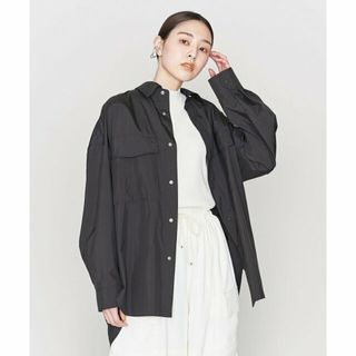 アストラット(ASTRAET)の【BLACK】<ASTRAET>PE タフタ 2ポケット レギュラーカラーシャツ(シャツ/ブラウス(長袖/七分))