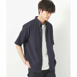 ユナイテッドアローズグリーンレーベルリラクシング(UNITED ARROWS green label relaxing)の【NAVY】サッカードビー ボタンダウン シャツ -抗菌-(その他)