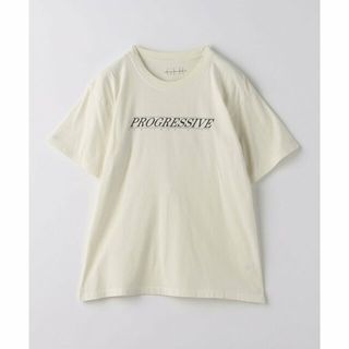 ユナイテッドアローズグリーンレーベルリラクシング(UNITED ARROWS green label relaxing)の【WHITE】flower market ロゴ プリント Tシャツ(カットソー(長袖/七分))