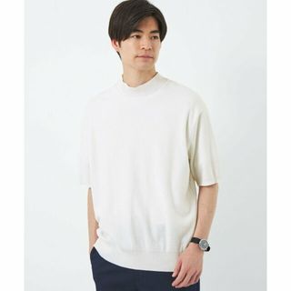 ユナイテッドアローズグリーンレーベルリラクシング(UNITED ARROWS green label relaxing)の【WHITE】<gicipi> コットン CALAMARO  モックネック ニット カットソー(その他)