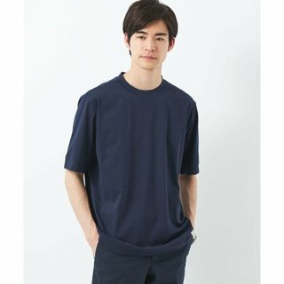 ユナイテッドアローズグリーンレーベルリラクシング(UNITED ARROWS green label relaxing)の【NAVY】<gim>プラチナフェイスコットン Tシャツ(Tシャツ/カットソー(半袖/袖なし))