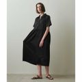 【BLACK】<Steven Alan>SATIN HALF SLEEVE  D